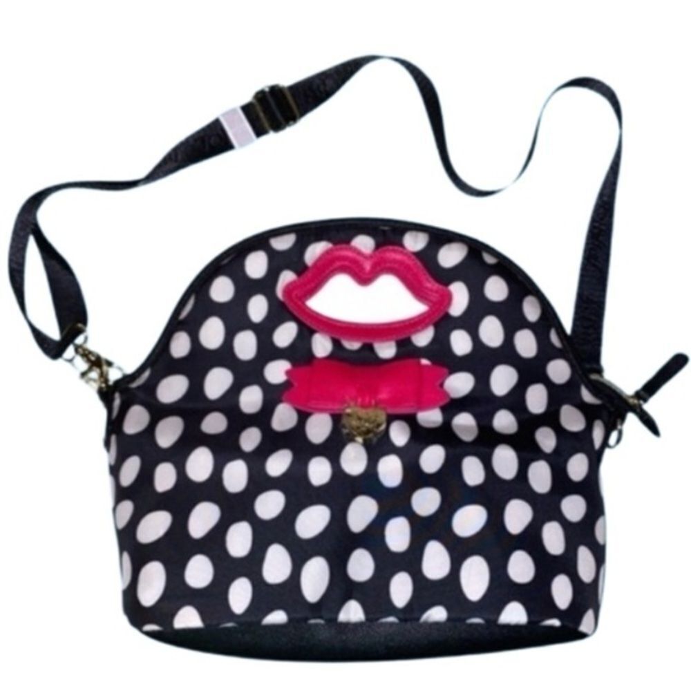 Betsey Johnson Polka Dot Insulated Lunch Tote with Bow NWT